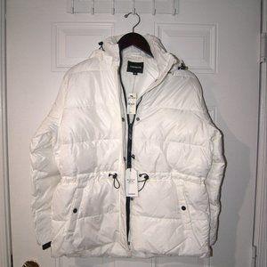 Express White Puffer Jacket
